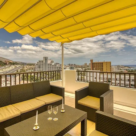 Penthouse Sea View Jacuzzy Terrace & Pool Apartment Playa Fanabe