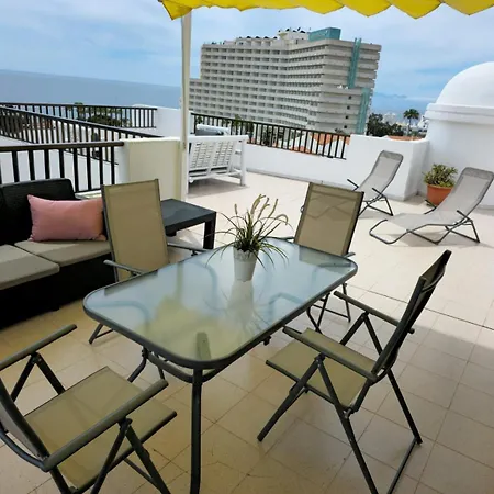 Apartment Penthouse Sea View Jacuzzy Terrace & Pool Playa Fanabe